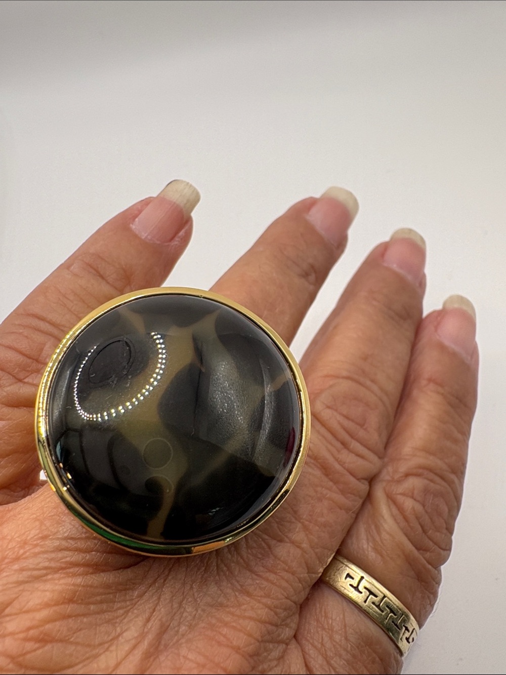 Trina Turk Gold  Swirl Statement Ring